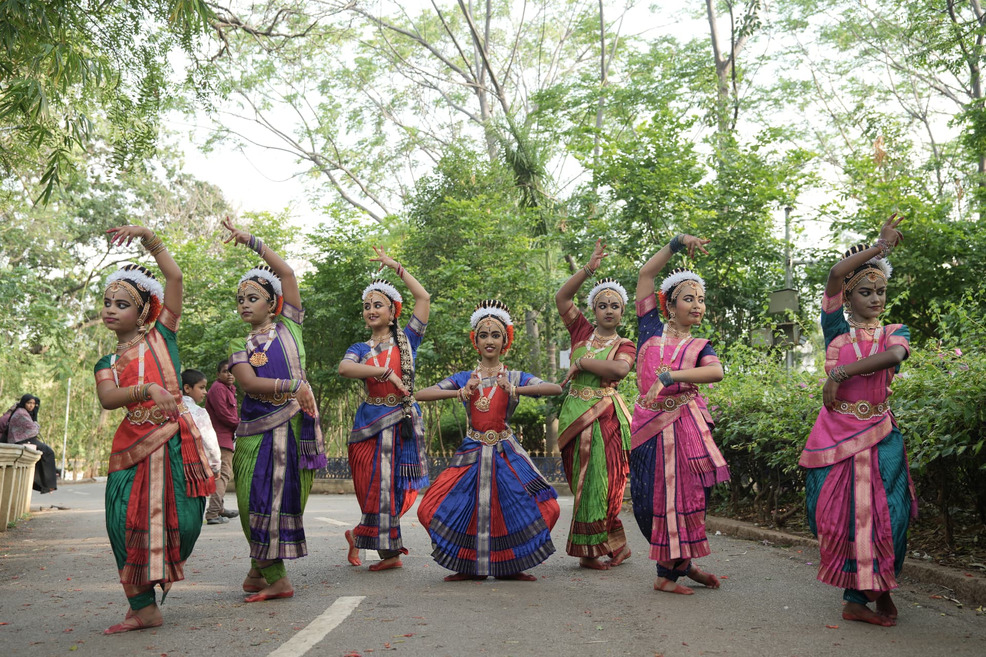 Kuchipudi performance photo 6 by Natyamayusri Dance Academy students
